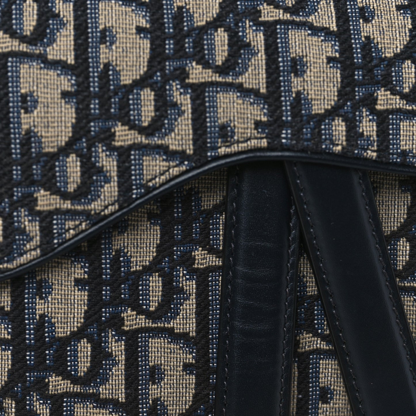 Oblique Mini Saddle Bag With Strap Blue