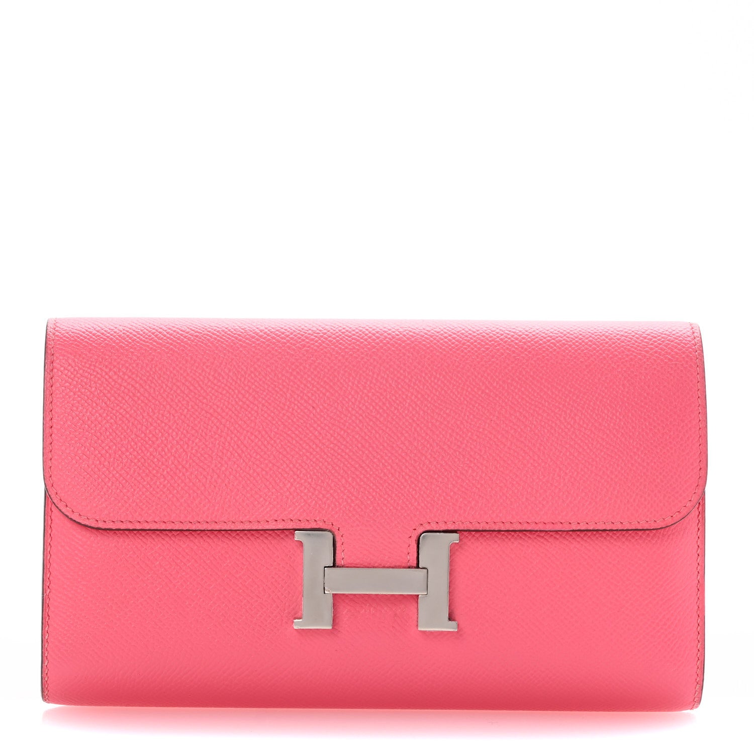 Hermes Epsom Constance Long Wallet Rose Azalee 1 of 11
