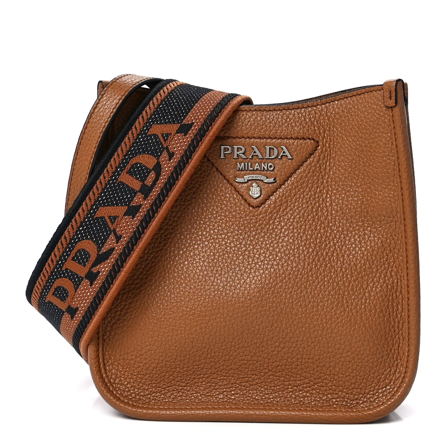 Vitello Daino Soft Mini Hobo Messenger Bag Caramel