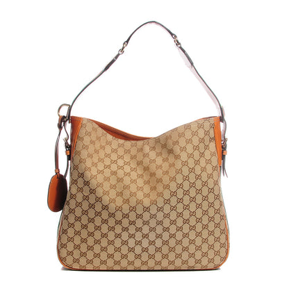 Gucci Monogram Medium Heritage Shoulder Bag Light Tobacco 1 of 7