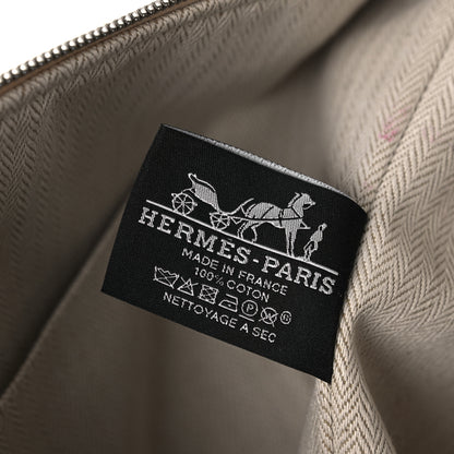 Hermes Cotton Canvas H Pavillon Large Bride-A-Brac Pouch Naturel 6 of 12