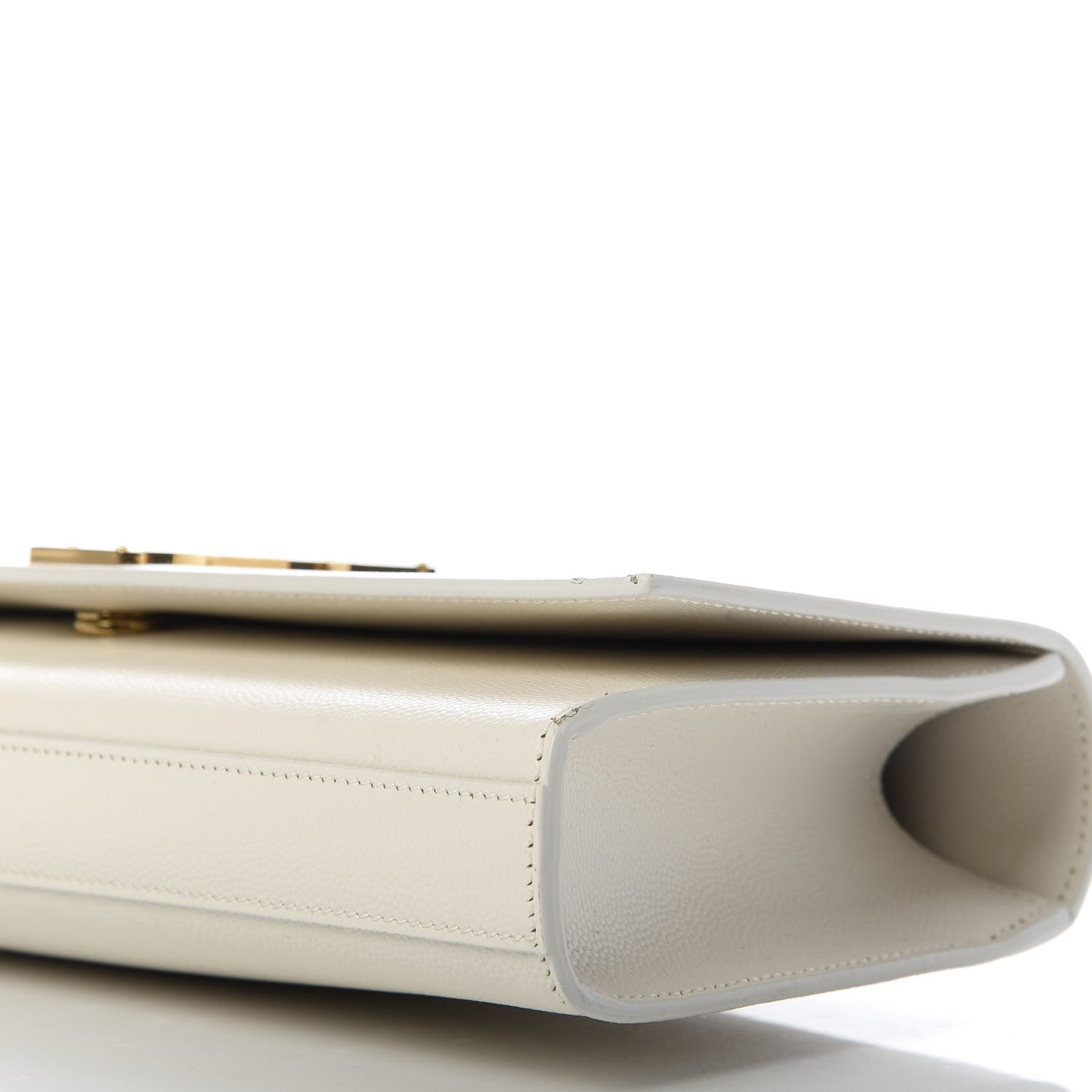 Grain De Poudre Classic Monogram Cassandre Clutch Dove White