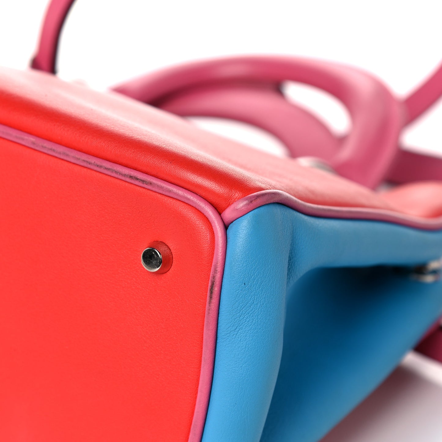 Calfskin Tri-Color Mini Diorissimo Tote