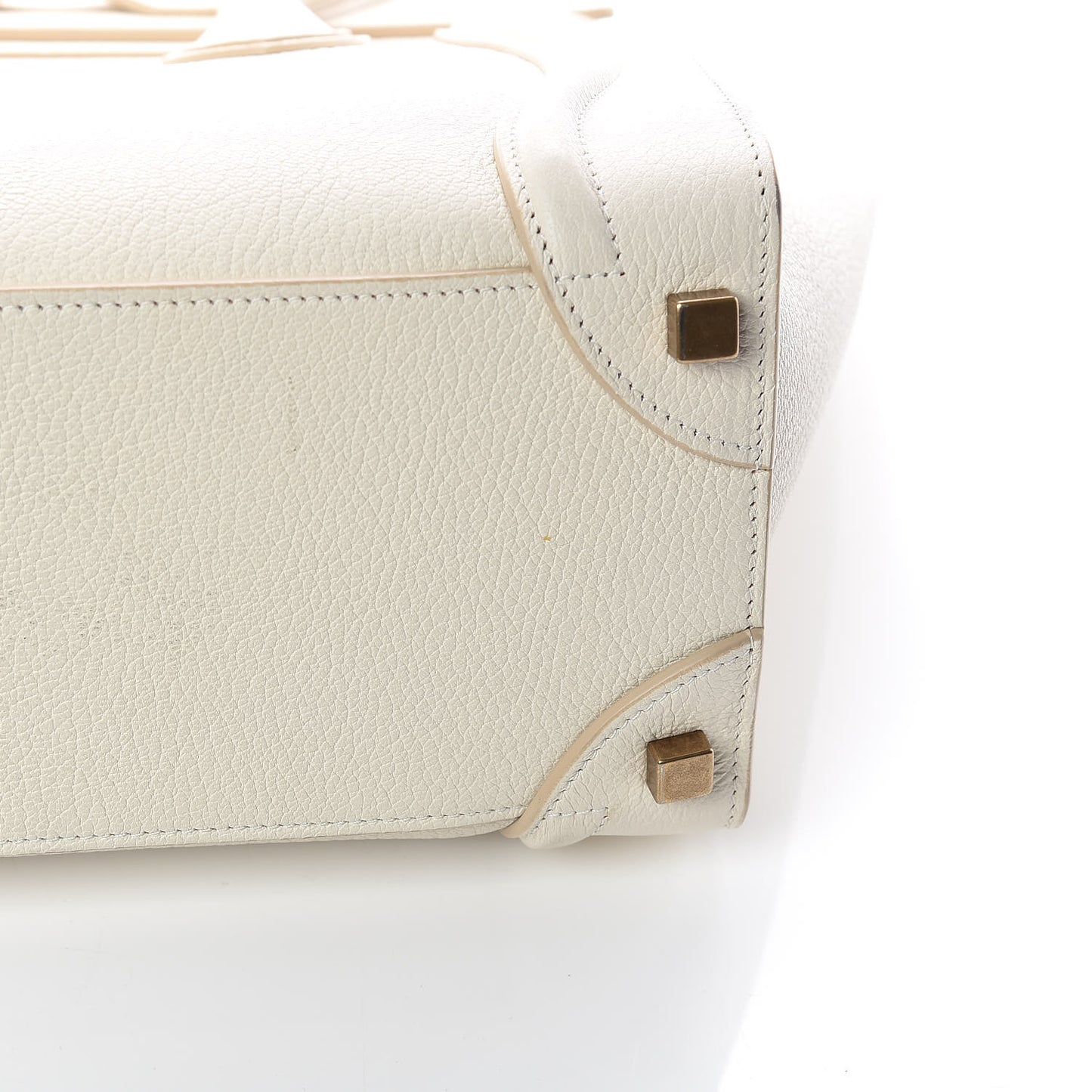 Goatskin Micro Luggage White