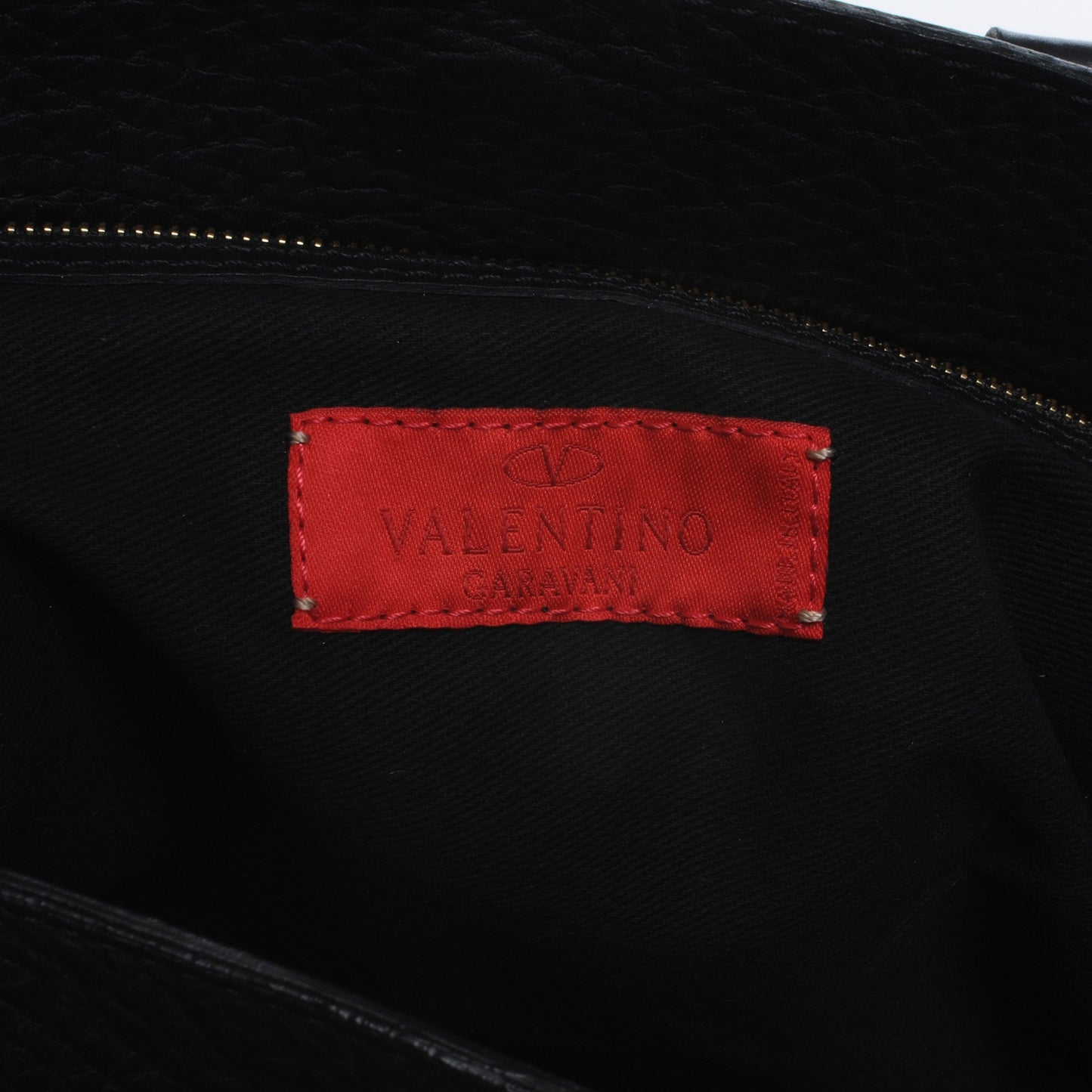 Leather Serpent Tote Black