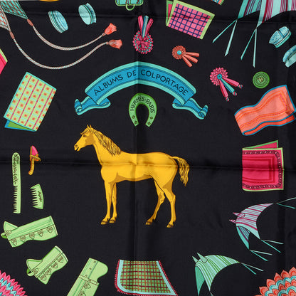 Hermes Silk Albums de Colportage Scarf 90 1 of 4