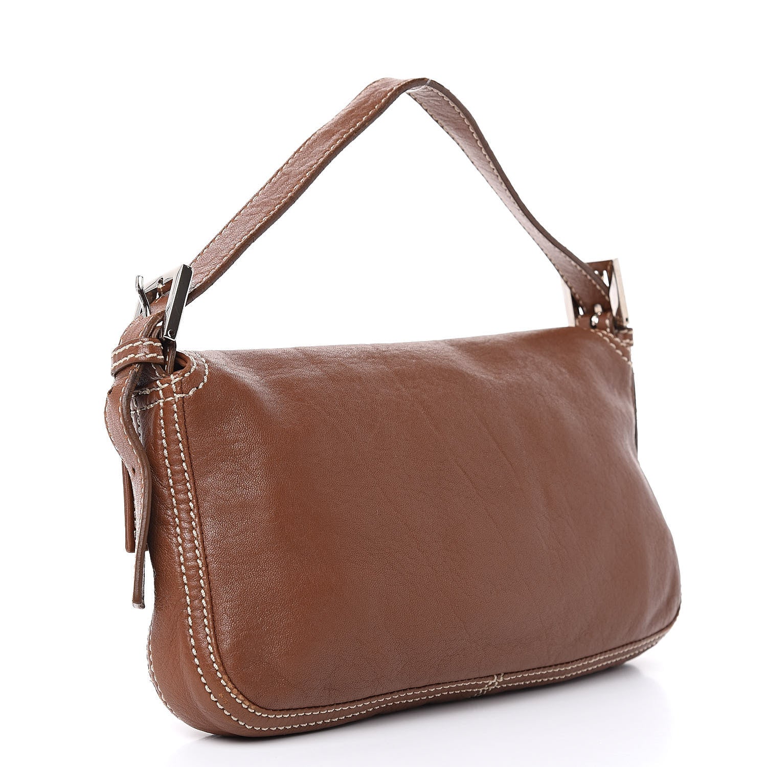 Fendi Nappa Elefante Baguette Naturale 3 of 12
