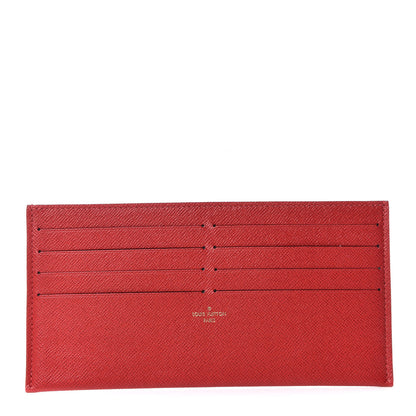 Louis Vuitton Calfskin Felicie Card Holder Insert Cherry 1 of 5