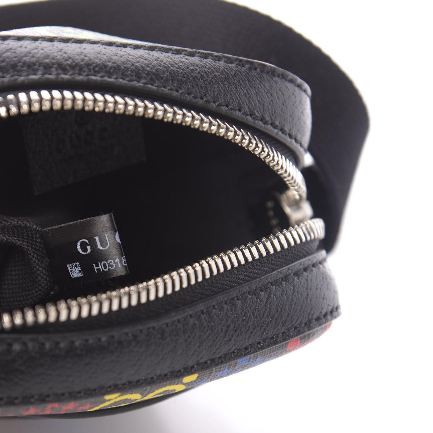 GG Supreme Monogram Psychedelic Messenger Bag Black
