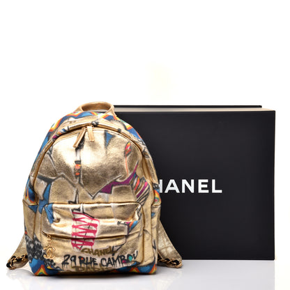 Chanel Graffiti Printed Canvas Street Spirit Backpack Multicolor 9 of 9