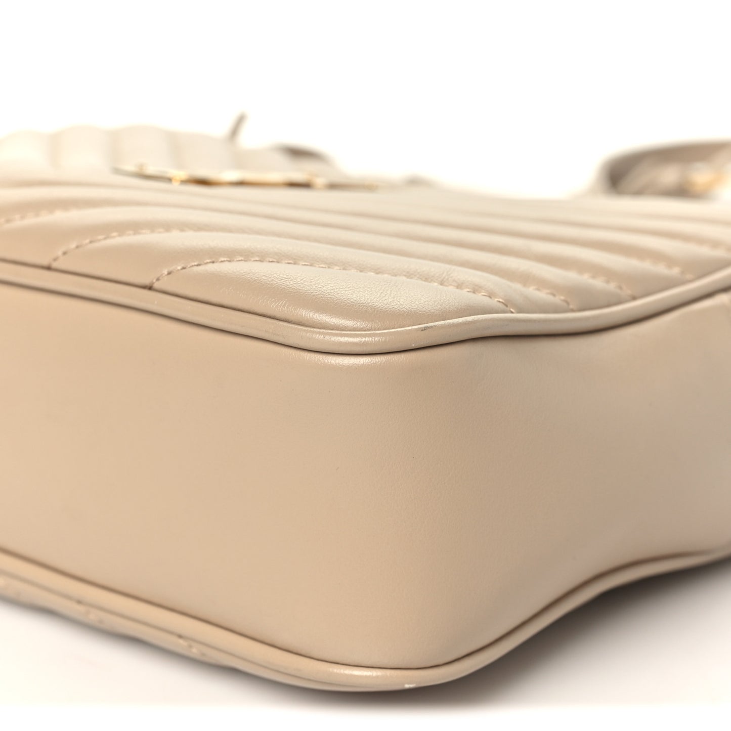 Calfskin Matelasse Monogram Lou Camera Bag Dark Beige Dark Beige