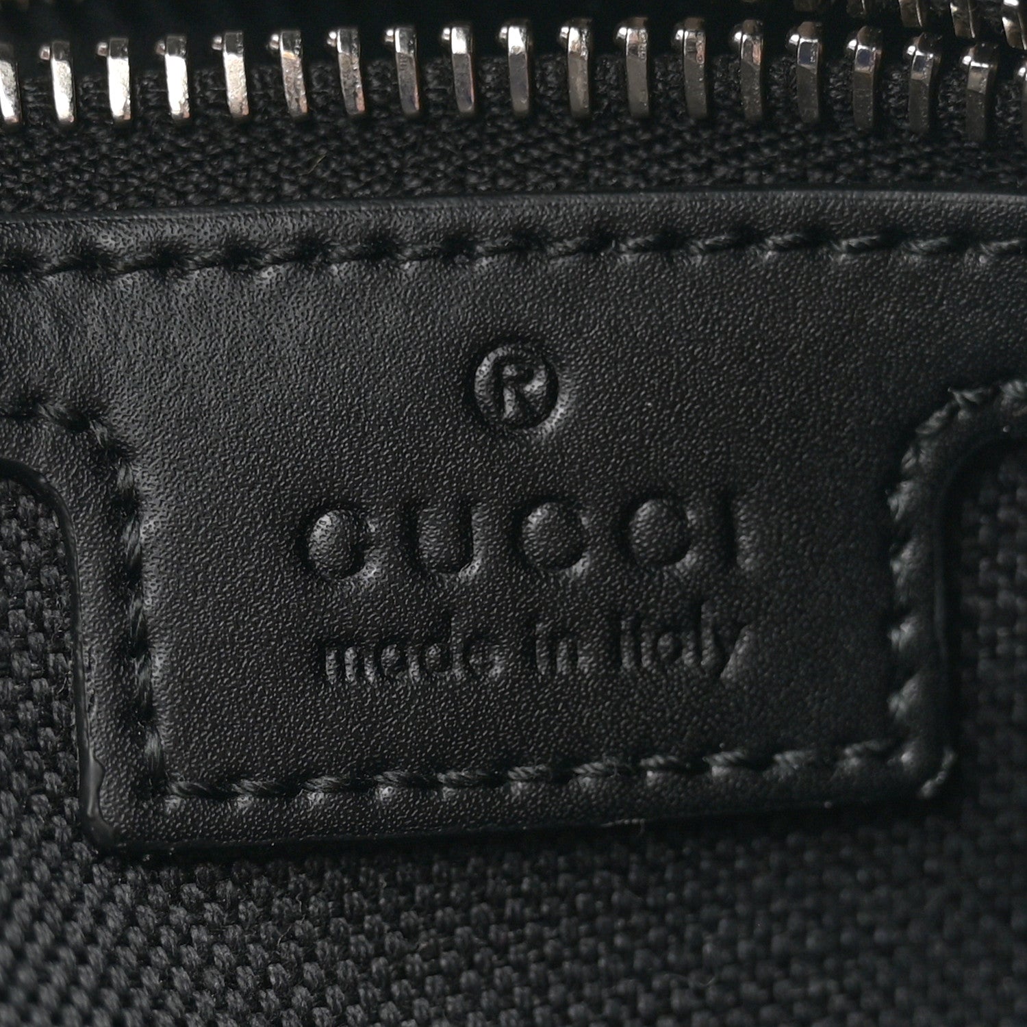 Gucci GG Supreme Monogram Appia Calfskin Web Flat Messenger Bag Black Grey 6 of 10