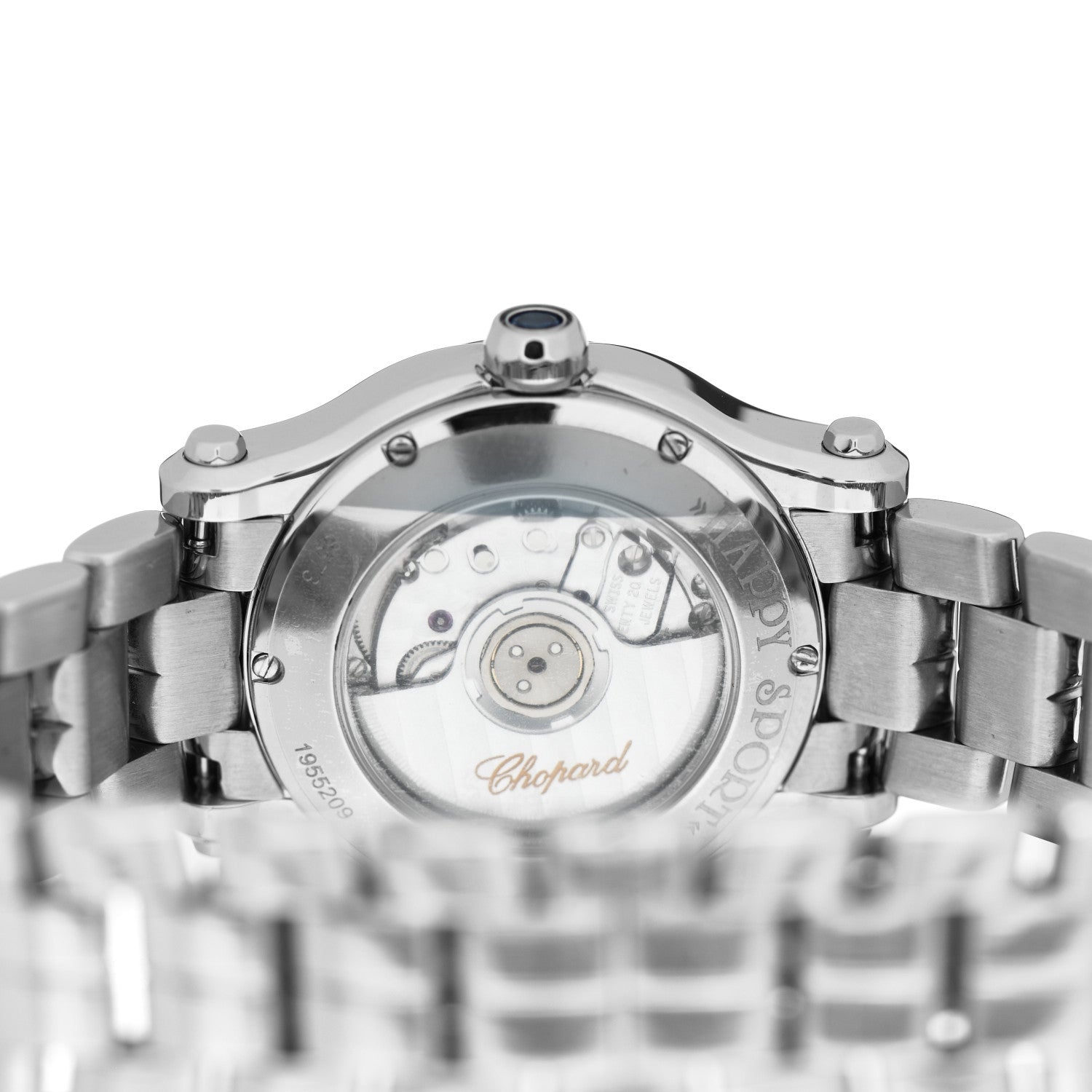Chopard Stainless Steel Diamond Bezel 30mm Happy Sport Automatic Watch 4 of 5