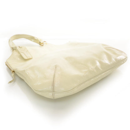 Saint Laurent Patent Tribute Tote Ivory 4 of 9