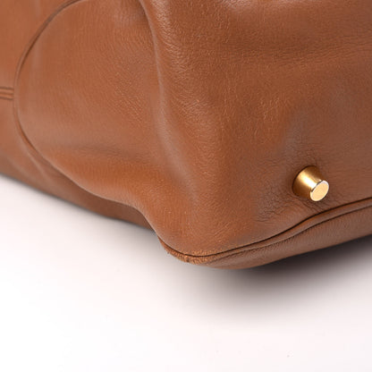 Celine Calfskin Top Handle Tote Tan 13 of 21