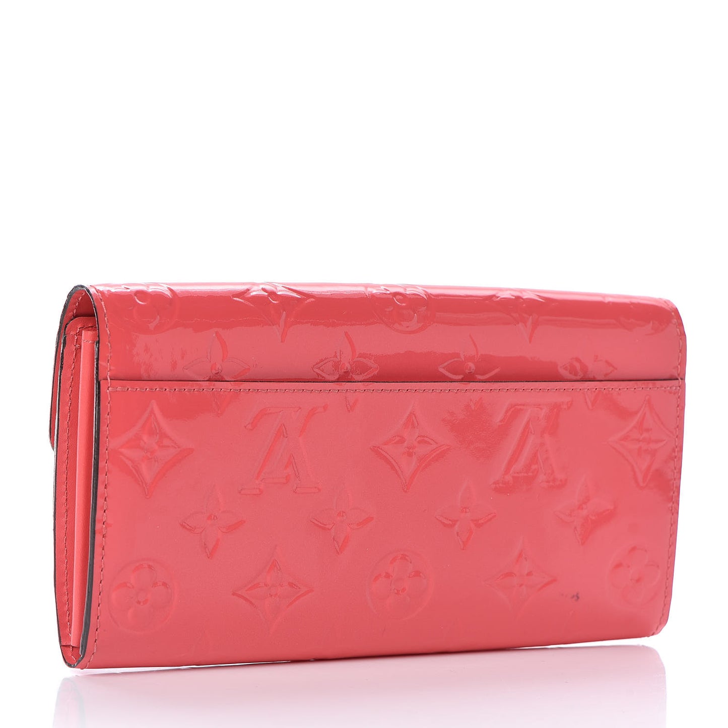 Vernis Sarah Wallet NM Rose Litchi