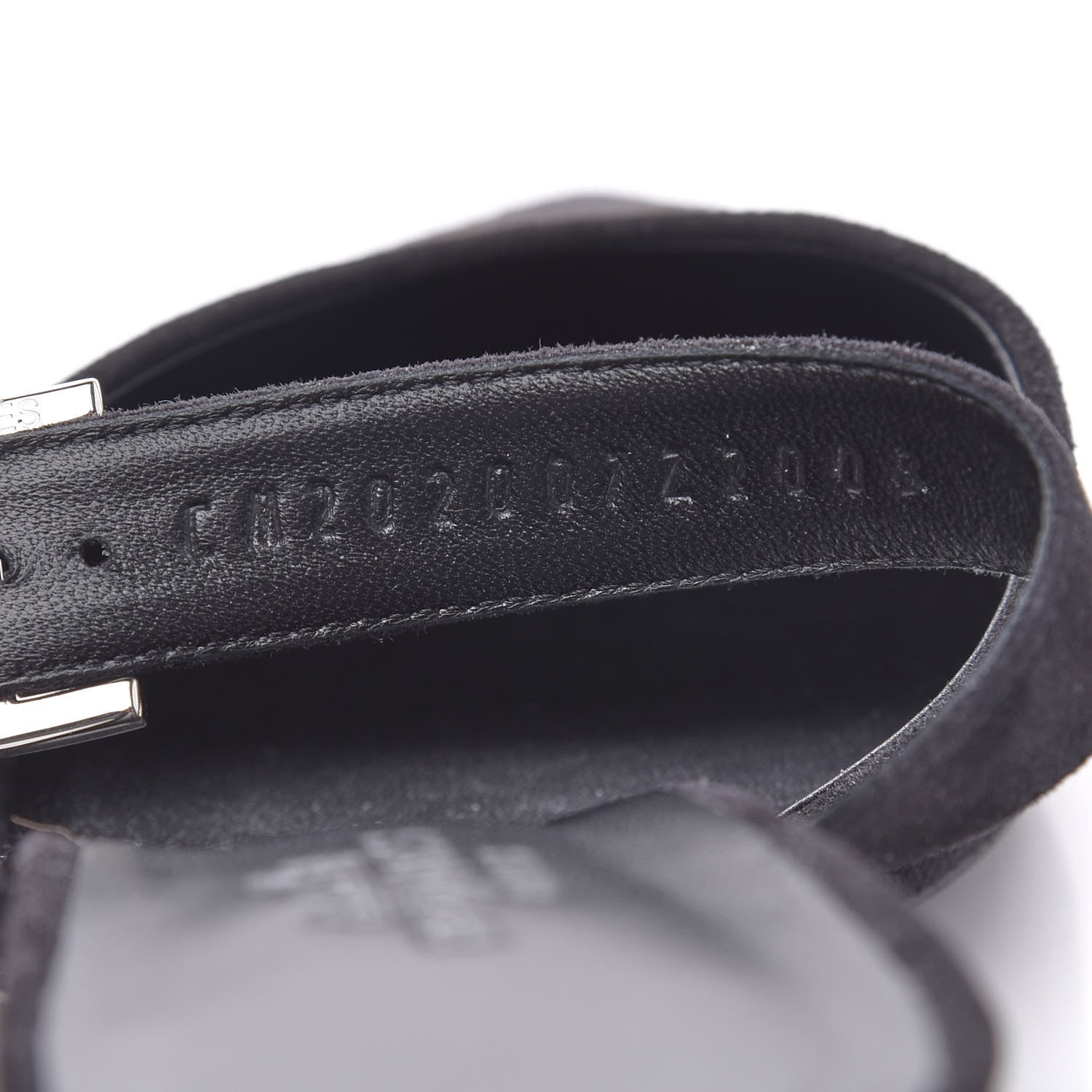 Hermes Suede Goatskin Blink Mule 37 Black 8 of 9