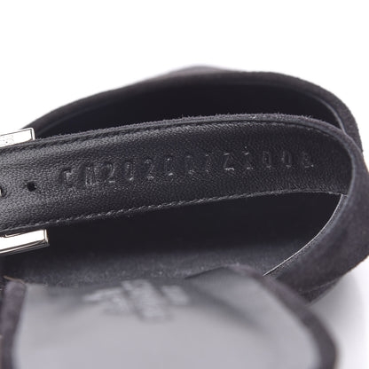 Hermes Suede Goatskin Blink Mule 37 Black 8 of 9