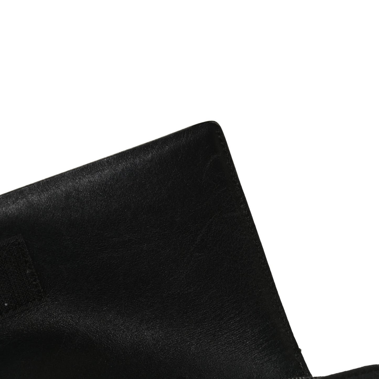 Calfskin Fabric Messenger Bag Black