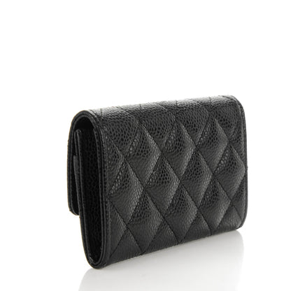 Chanel Caviar Quilted Flap Card Holder Black 3 of 8
