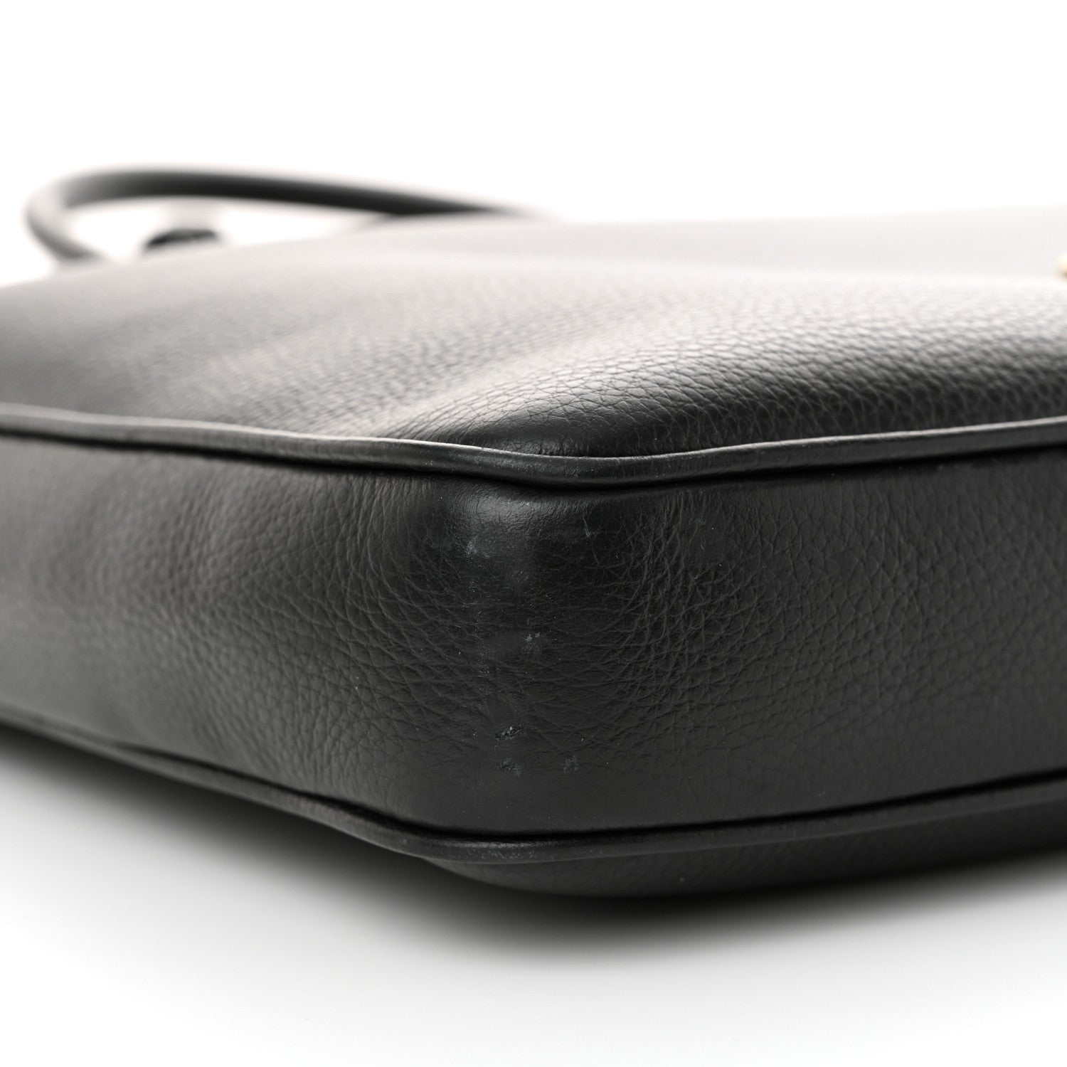 Versace Calfskin Medusa Briefcase Messenger Bag Black 8 of 14