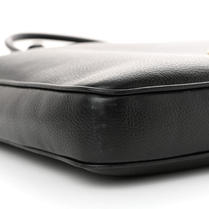 Versace Calfskin Medusa Briefcase Messenger Bag Black 8 of 14