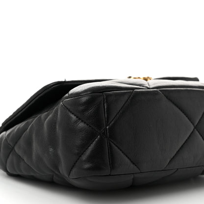 Chanel Goatskin Quilted Medium Chanel 19 Flap Black 9 of 12