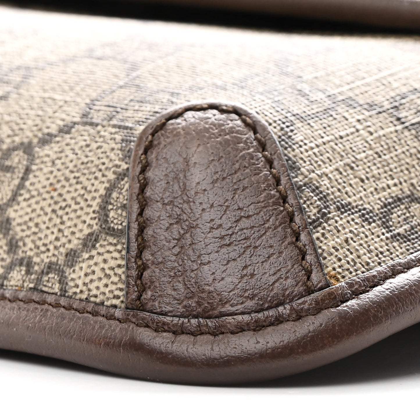 GG Supreme Monogram Neo Vintage Web Belt Bag Brown
