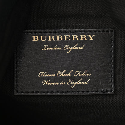 Burberry Derby Calfskin House Check Cornwall Hobo Black 6 of 11