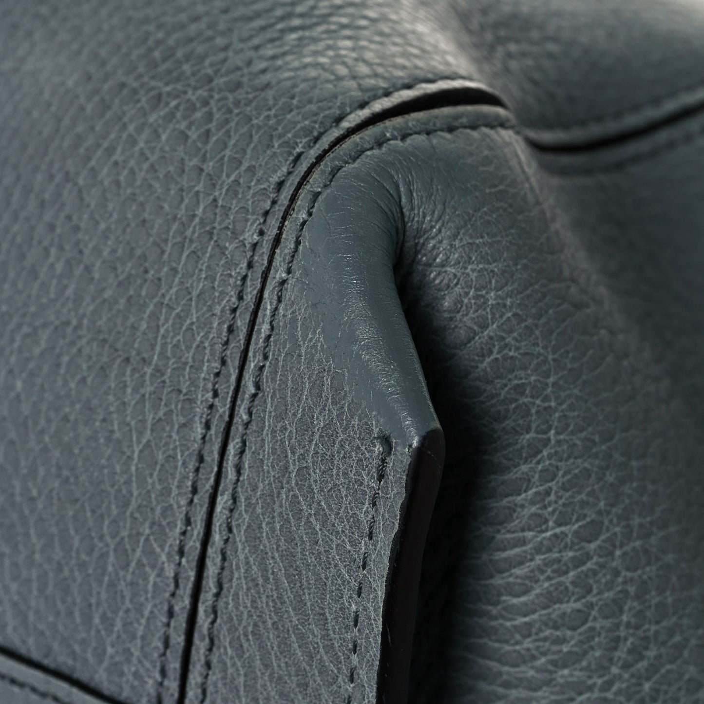 Smooth Calfskin Medium Milo Shopping Tote Cloudy Blue