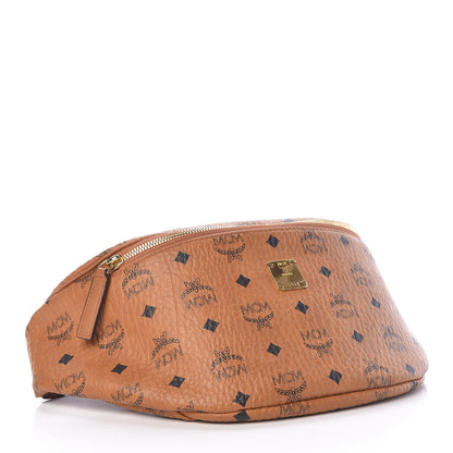 MCM Visetos Stark Belt Bag Cognac 4 of 10