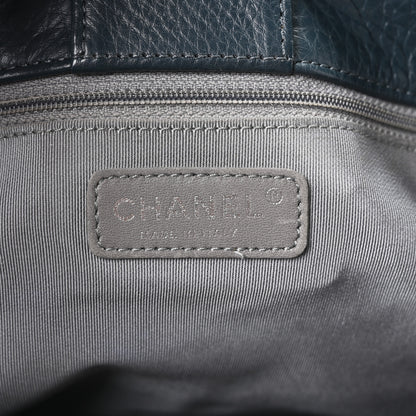 Chanel Calfskin Cerf Executive Shopper Tote Blue 6 of 10