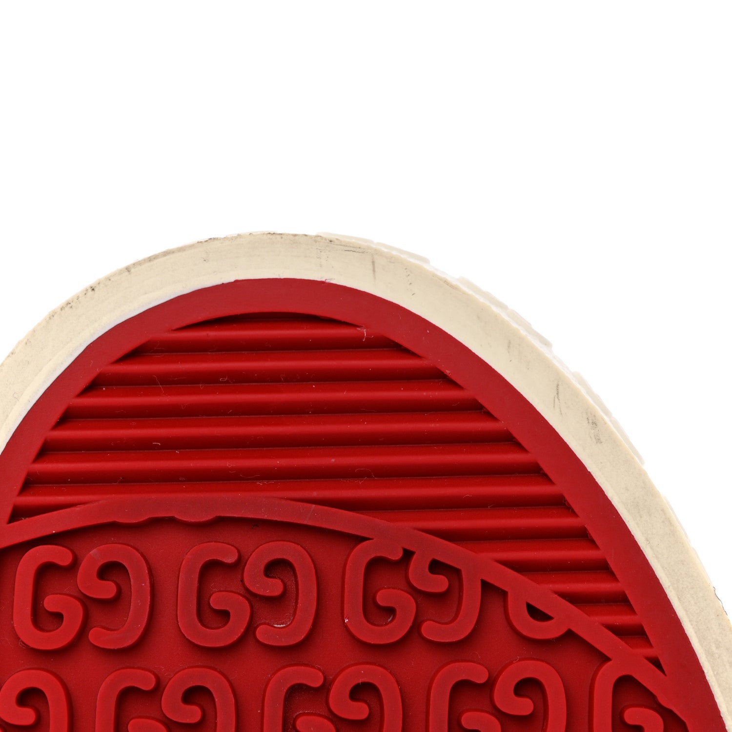 Gucci GG Monogram Web Womens 1977 Tennis Sneakers 38.5 Beige Ebony Mystic White 9 of 13
