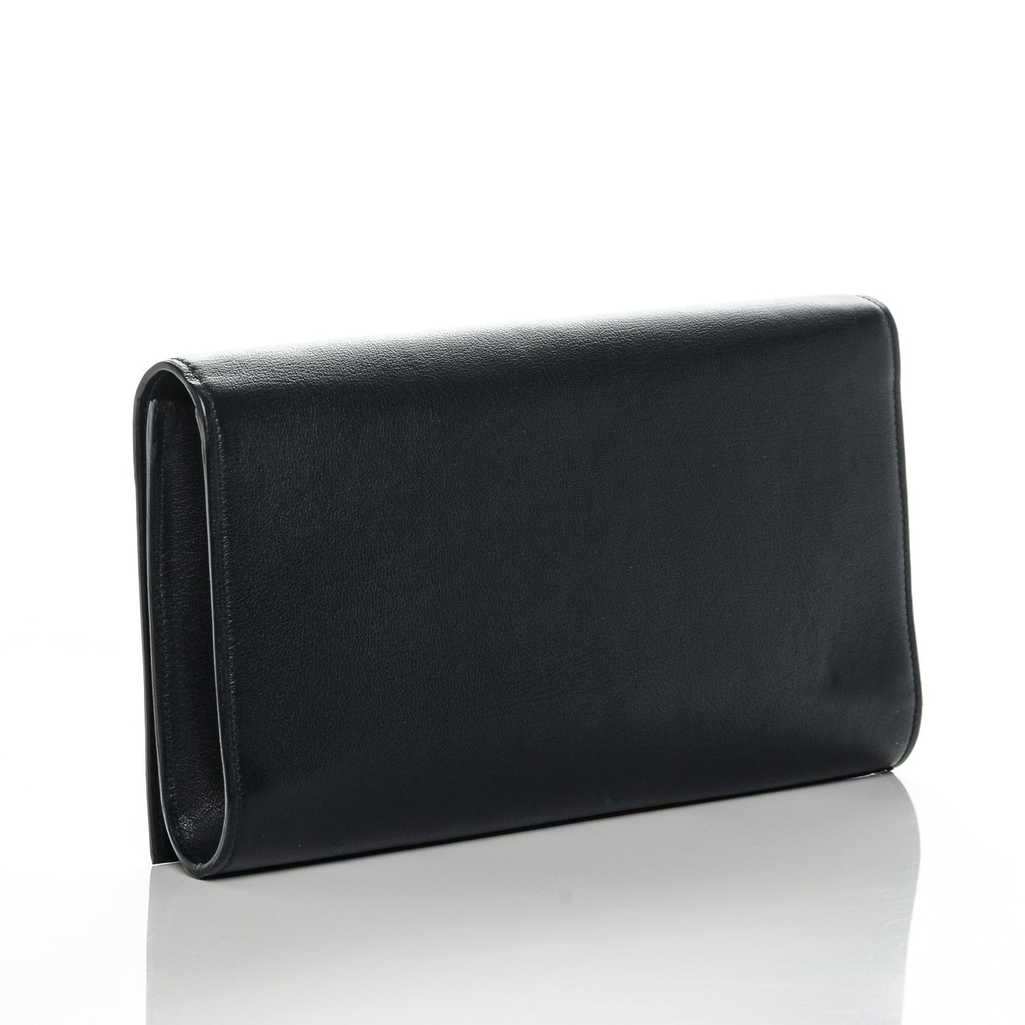 Calfskin Monogram Large Belle De Jour Clutch Navy