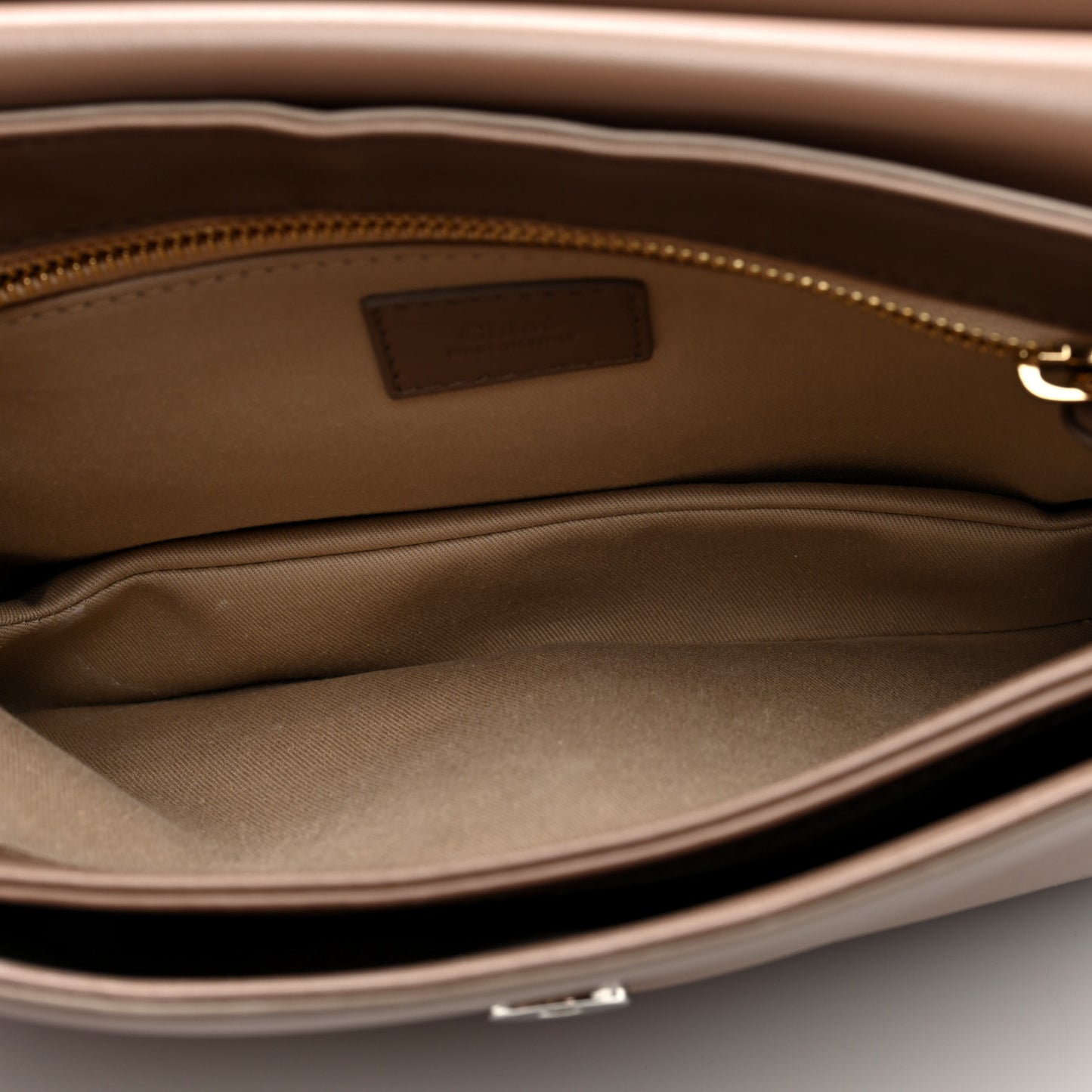 Calfskin Medium Faye Top Handle Bag Desert Taupe