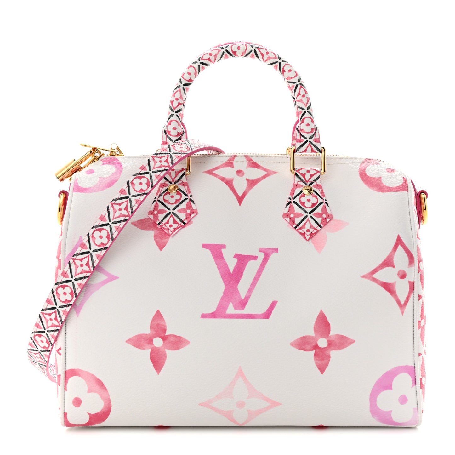 Monogram Giant By The Pool 2.0 Speedy Bandouliere 25 Rose