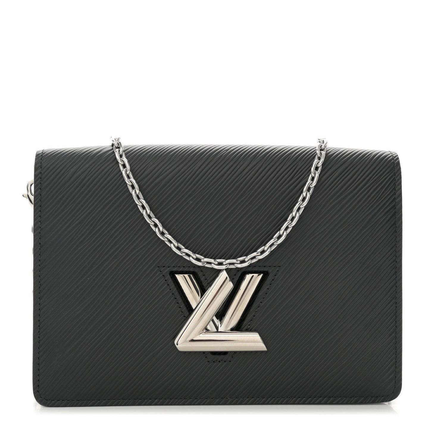 Epi Twist Belt Chain Wallet Black