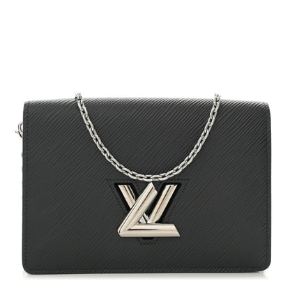 Louis Vuitton Epi Twist Belt Chain Wallet Black 1 of 10