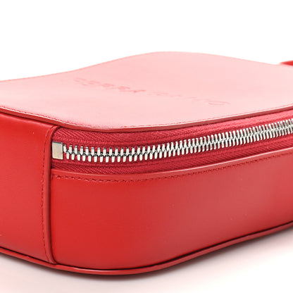 Salvatore Ferragamo Calfskin Logo Embossed Crossbody Bag Flame Red 8 of 8