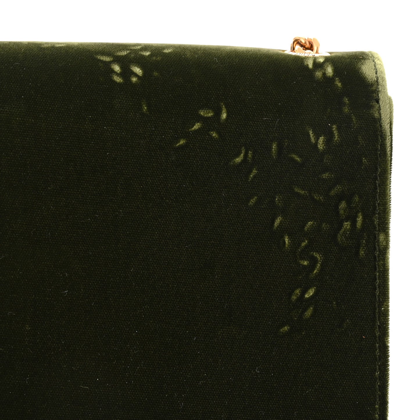 Velvet Monogram Small Kate Double Tassel Shoulder Bag Loden