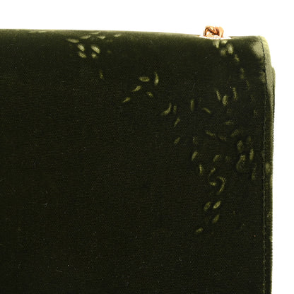 Saint Laurent Velvet Monogram Small Kate Double Tassel Shoulder Bag Loden 11 of 11