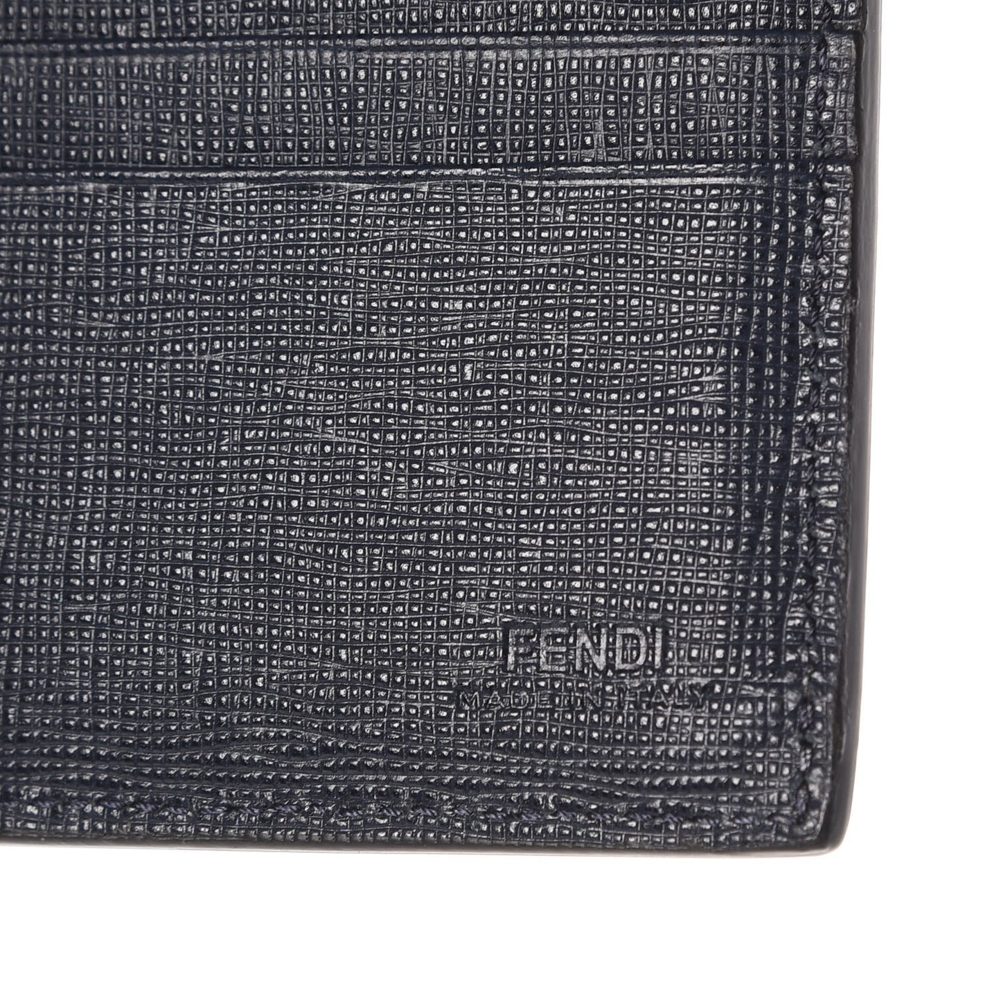 Vitello Elite Monster Eyes Inlay Bi-Fold Wallet Asfalto Papavero Black