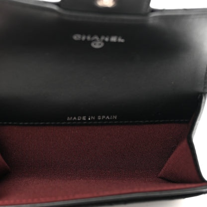 Chanel Lambskin Quilted Flap Card Holder Black 5 of 8