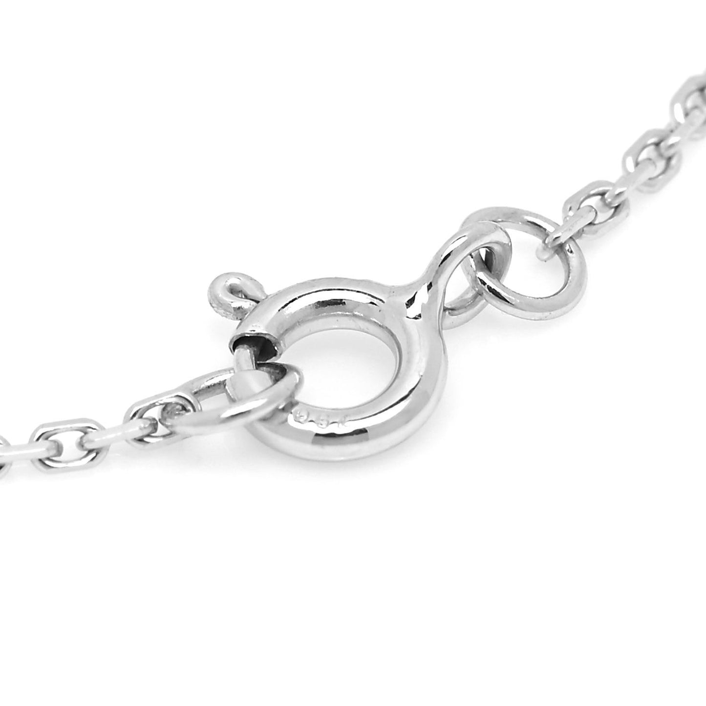 18K White Gold Black Onyx Diamond Color Blossom BB Bracelet