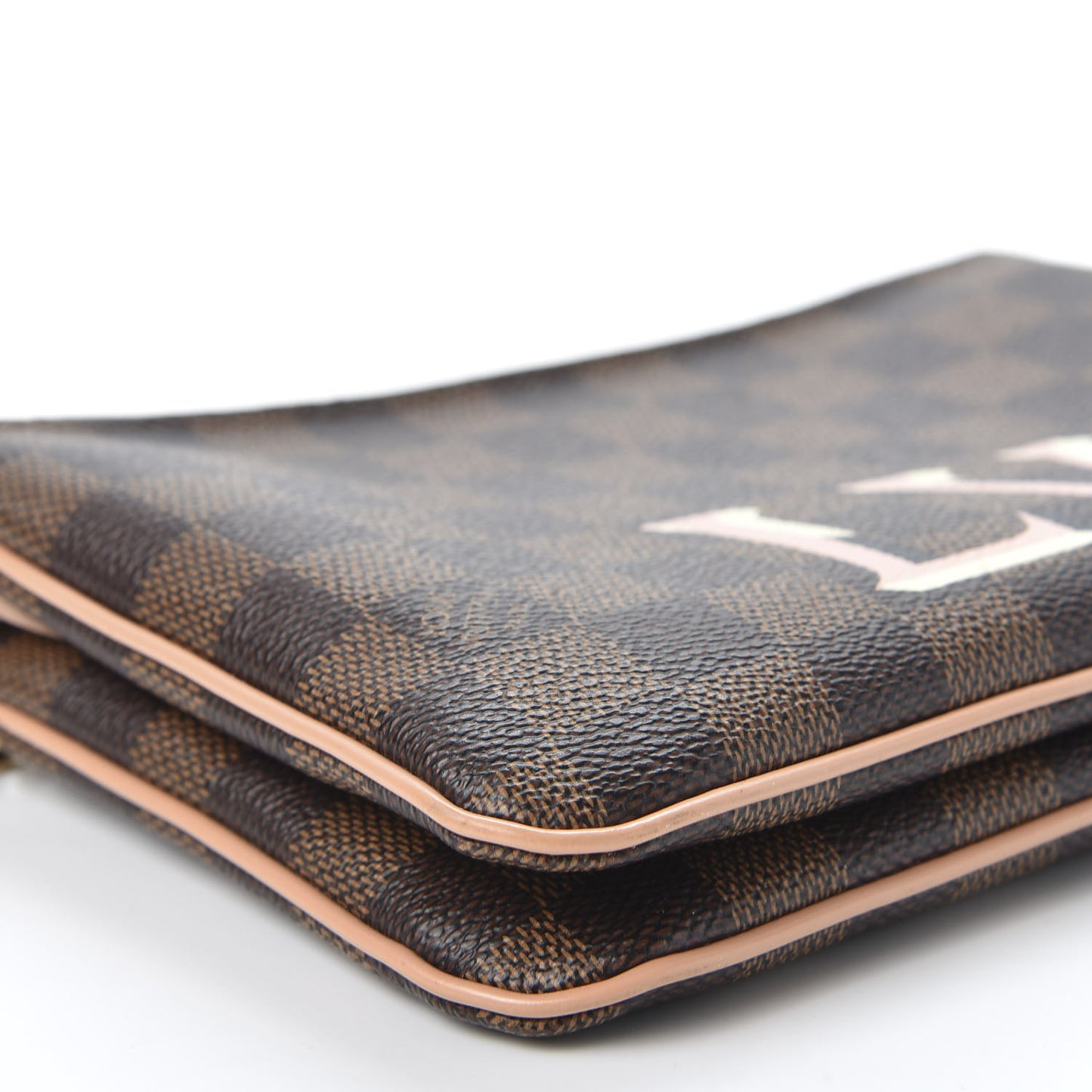 Damier Ebene Double Zip Pochette
