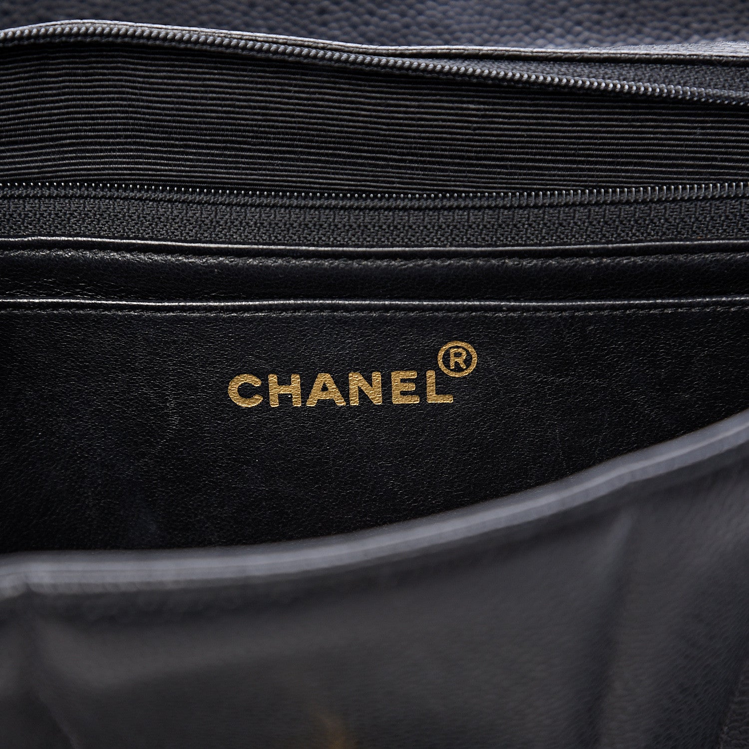 Chanel Caviar Vertical Quilted Jumbo Single Flap Black 5 of 14