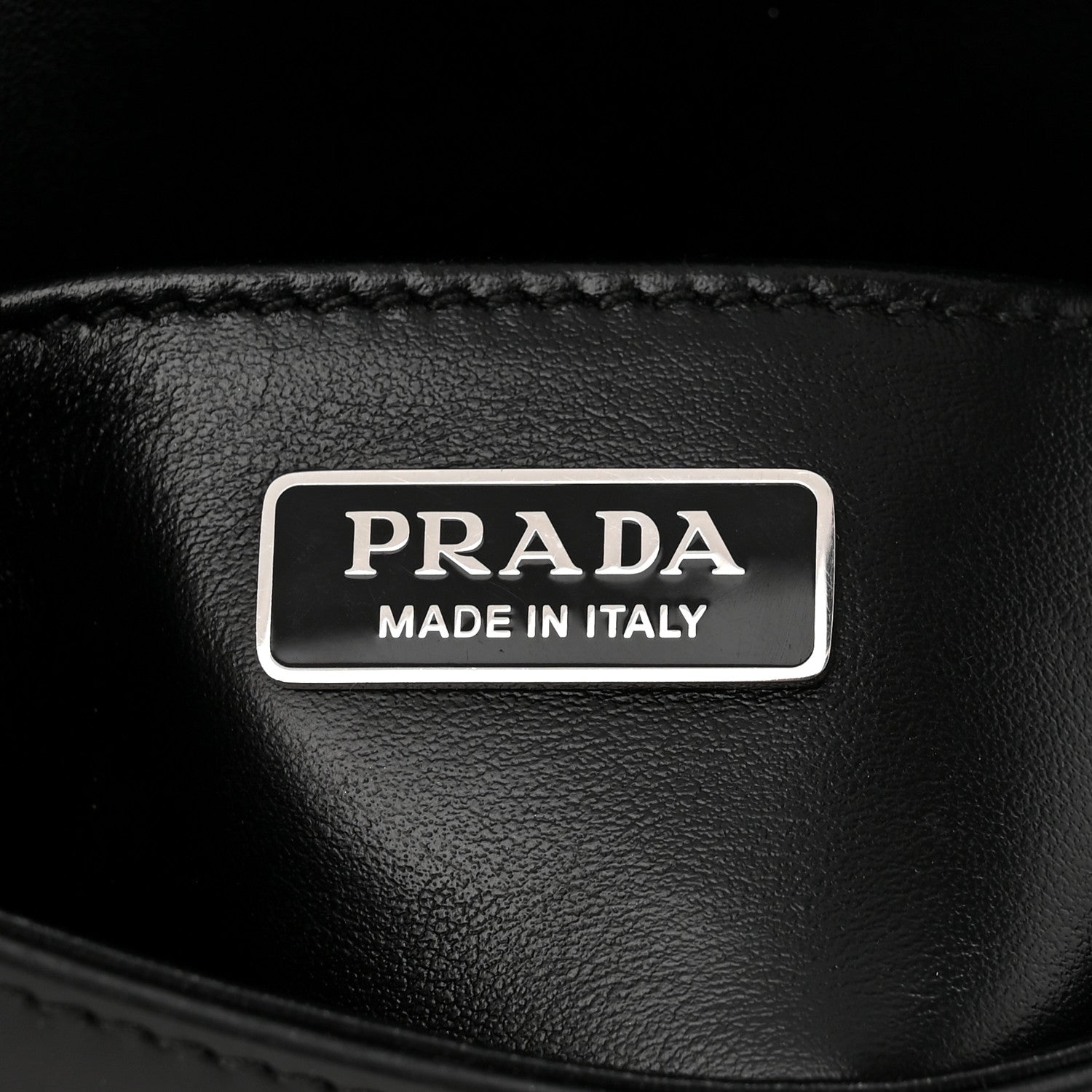 Prada Spazzolato Cleo Flap Shoulder Bag Black 6 of 10