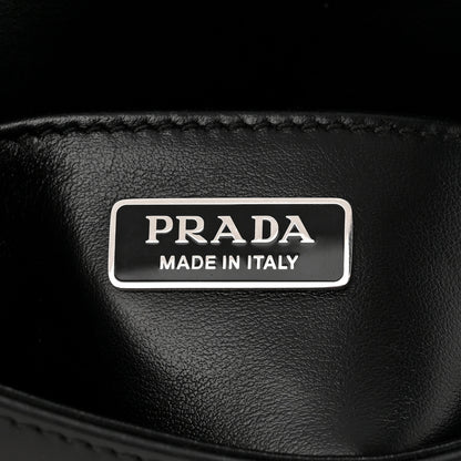 Prada Spazzolato Cleo Flap Shoulder Bag Black 6 of 10