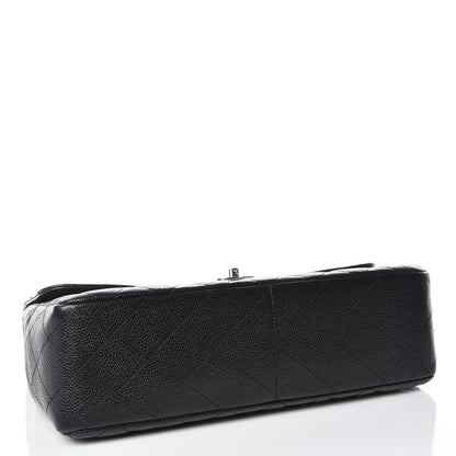 Chanel Caviar Quilted Jumbo Single Flap Black 4 of 16