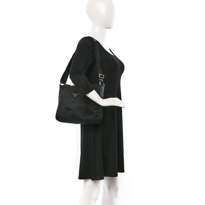 Prada Nylon Messenger Bag Black 2 of 8